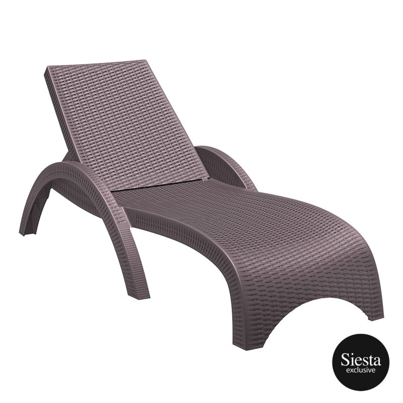 Resin Rattan Sun Lounger 3 Piece Package with Tequila Side Table - Image 5