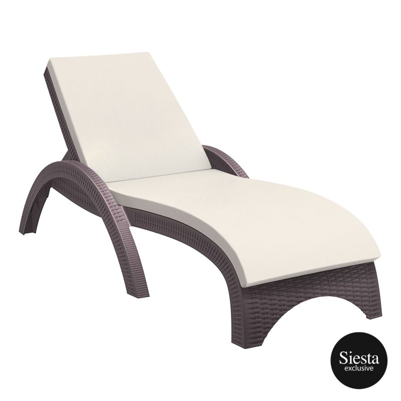 Resin Rattan Sun Lounger with Cushions 6 Piece Package with Tequila Side Table - Image 7