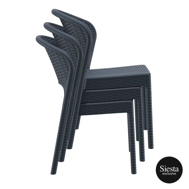Tahiti 6 Seater Resin Rattan Dining Setting with Daytona Chair - Image 8