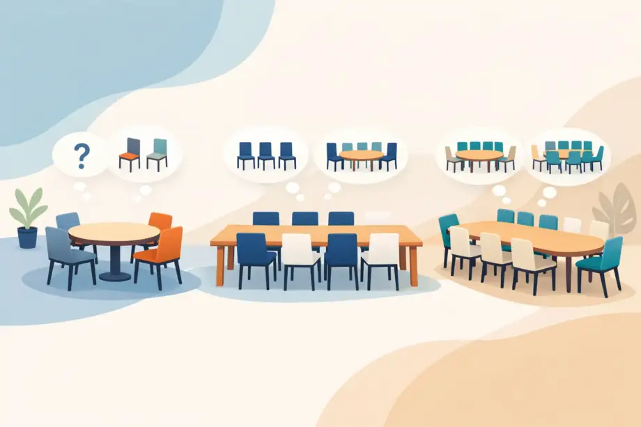 How Many Chairs Per Table Works Best?
