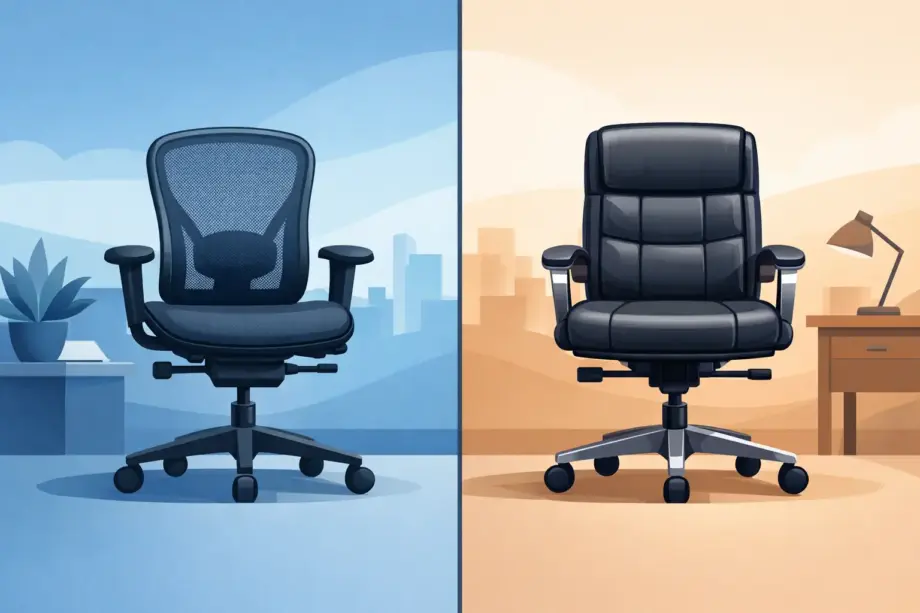 Mesh Chairs vs Leather Chairs: Which Suits?