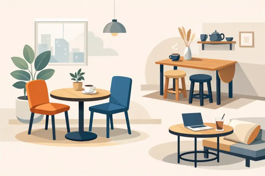 Cafe Tables for Small Spaces That Work Hard