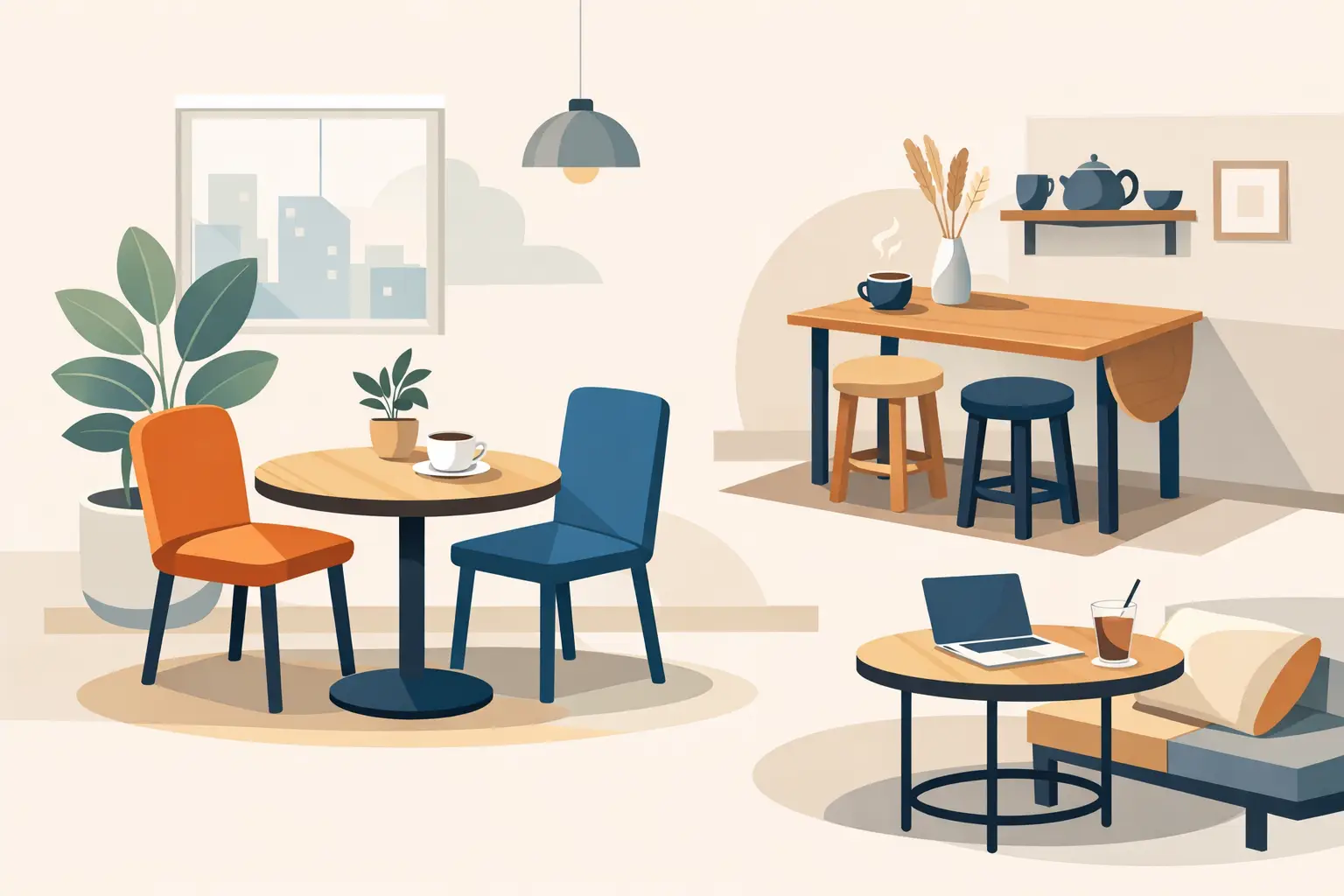 Cafe Tables for Small Spaces That Work Hard