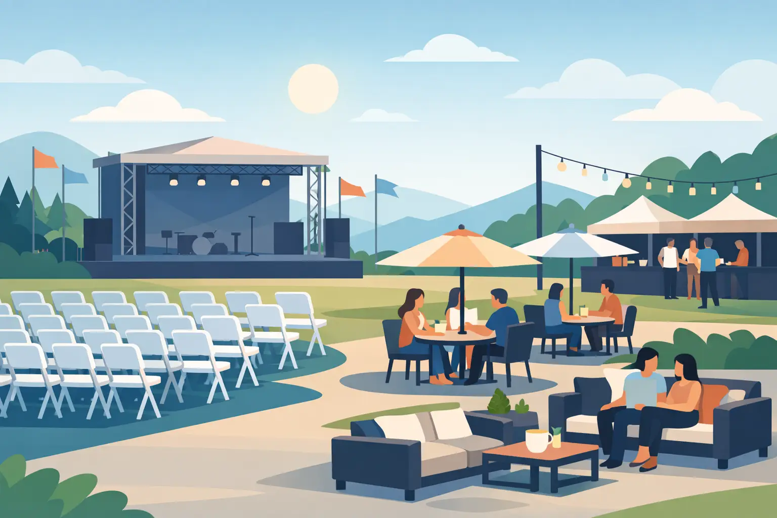 Guide to Outdoor Venue Seating for Busy Venues