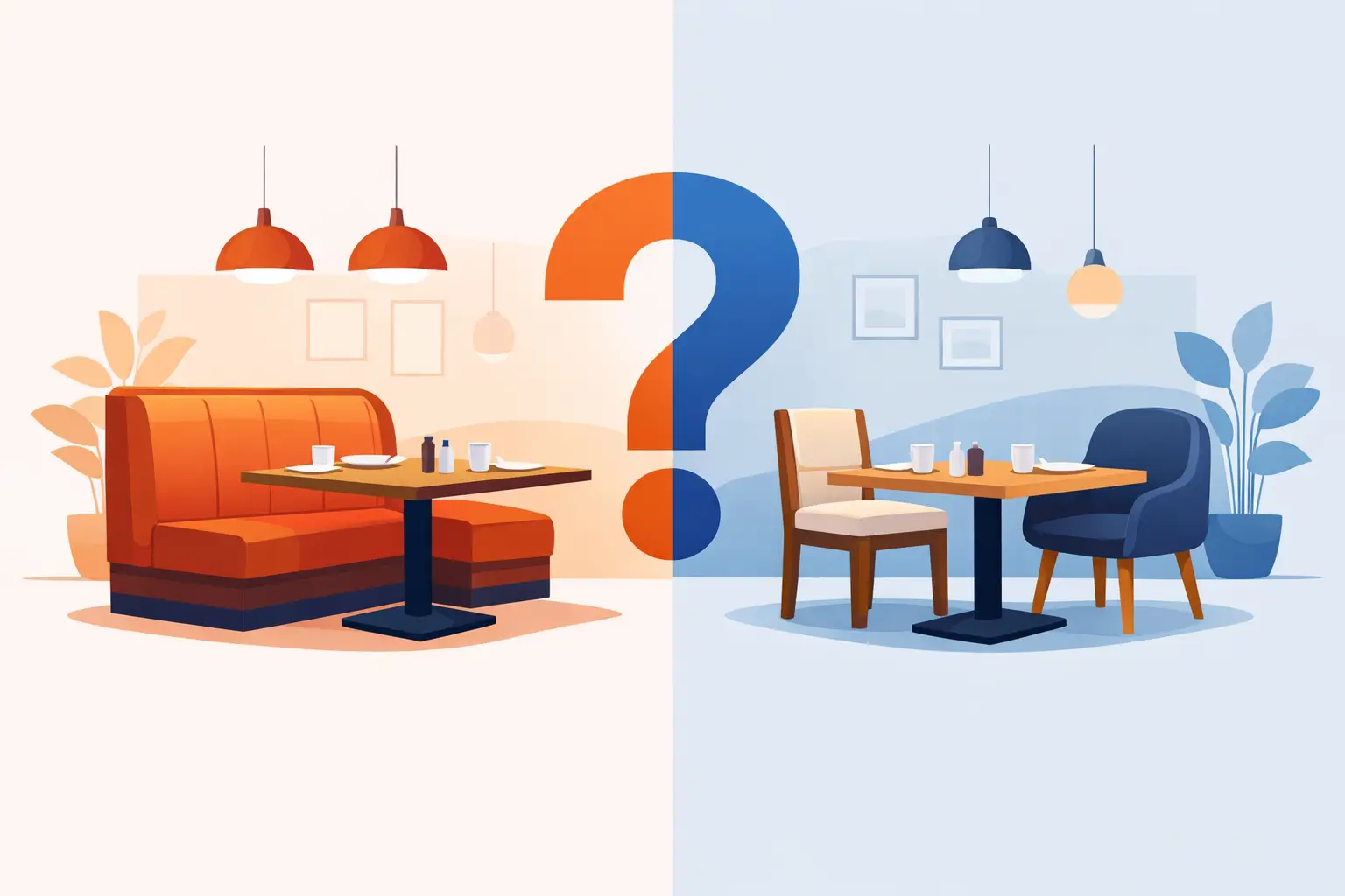 Restaurant Booths vs Loose Seating: Which Fits?