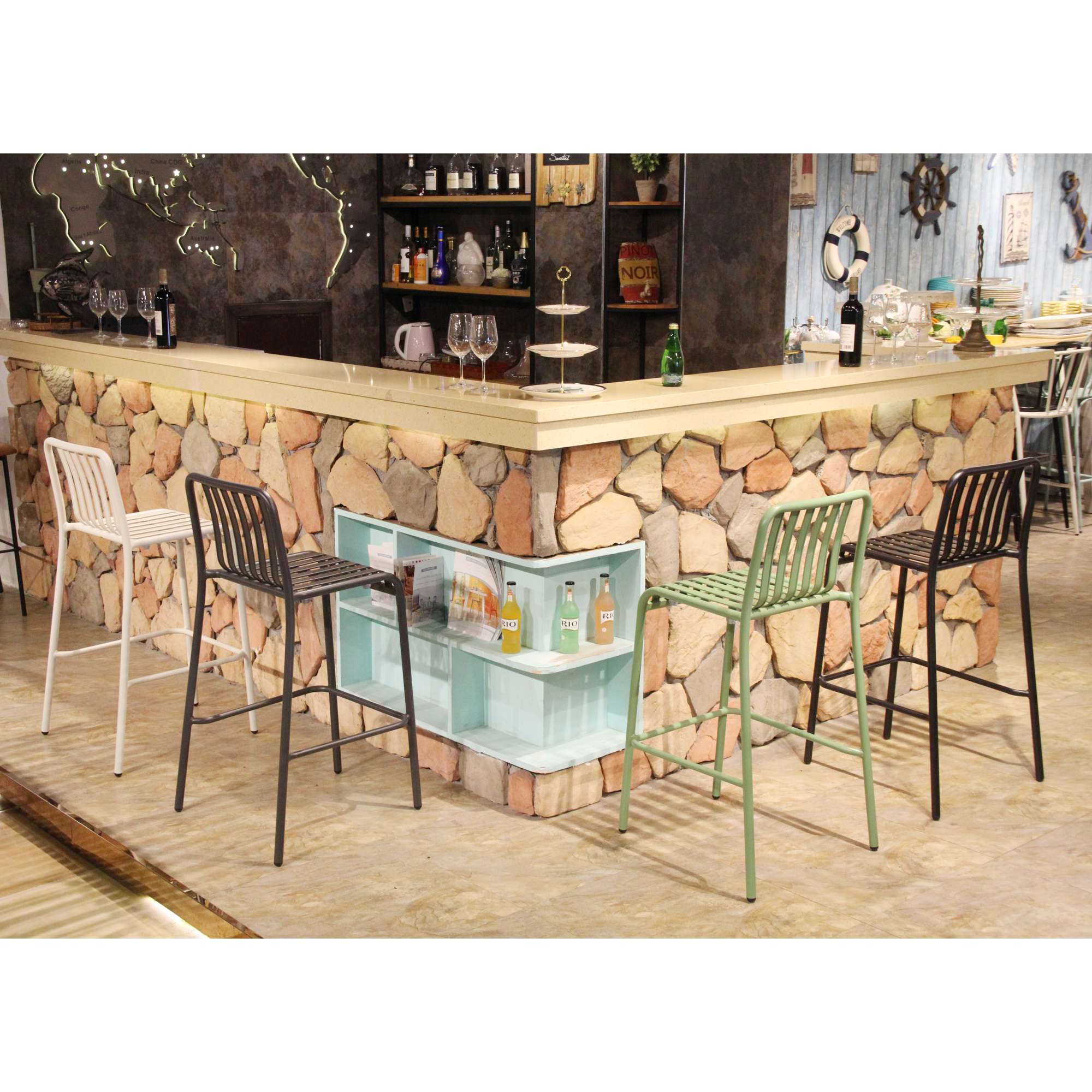Durafurn Bordeaux Bar Stool - Image 3