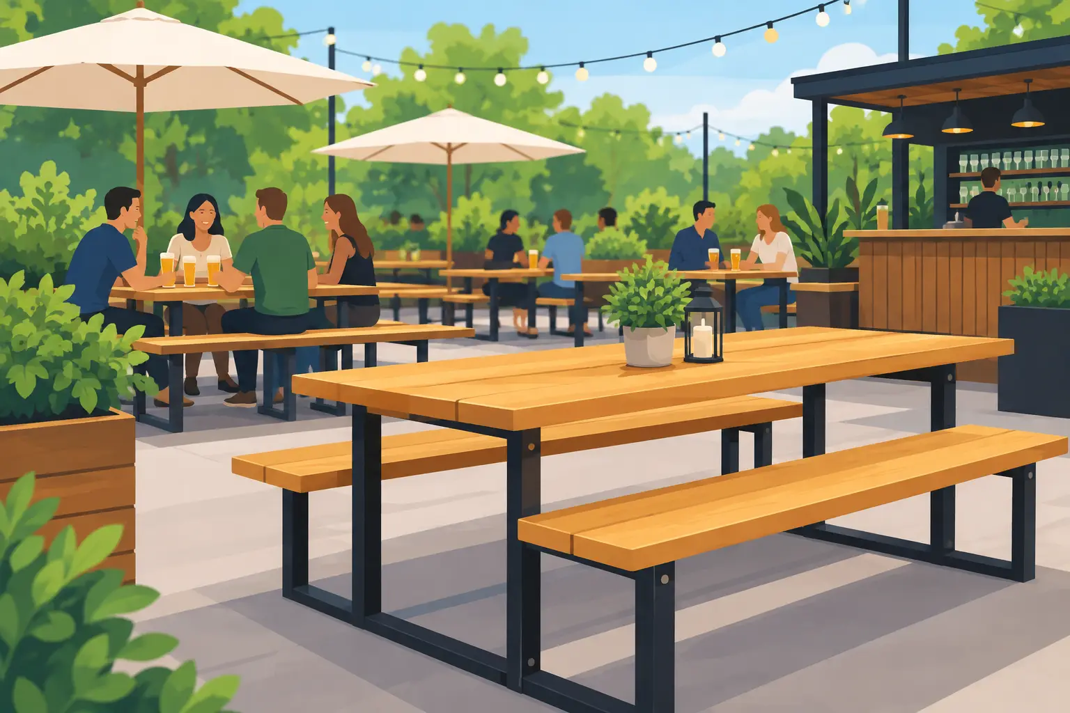 Choosing Beer Garden Tables for Busy Venues