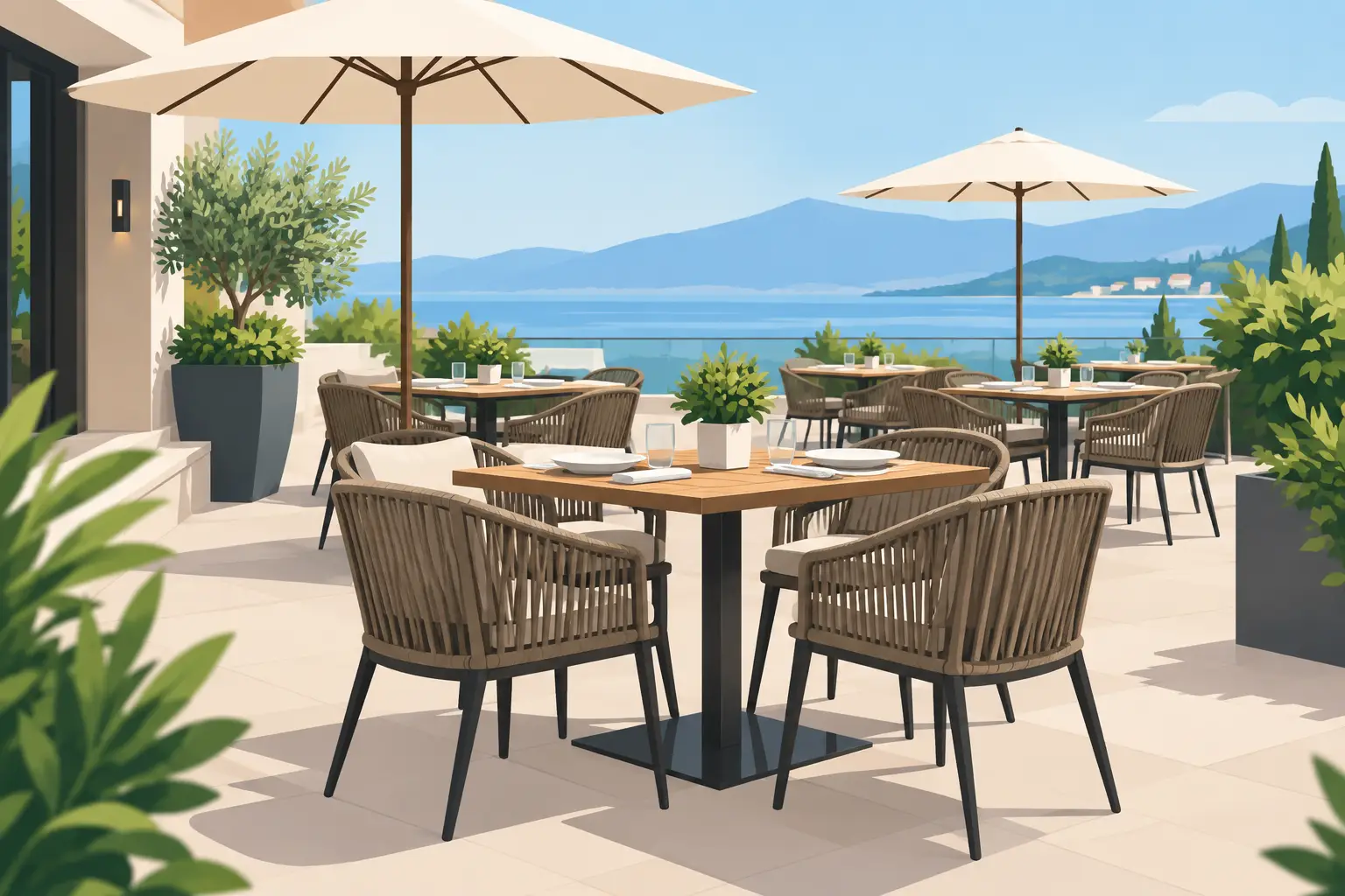 How to Style Outdoor Dining Sets for Venues