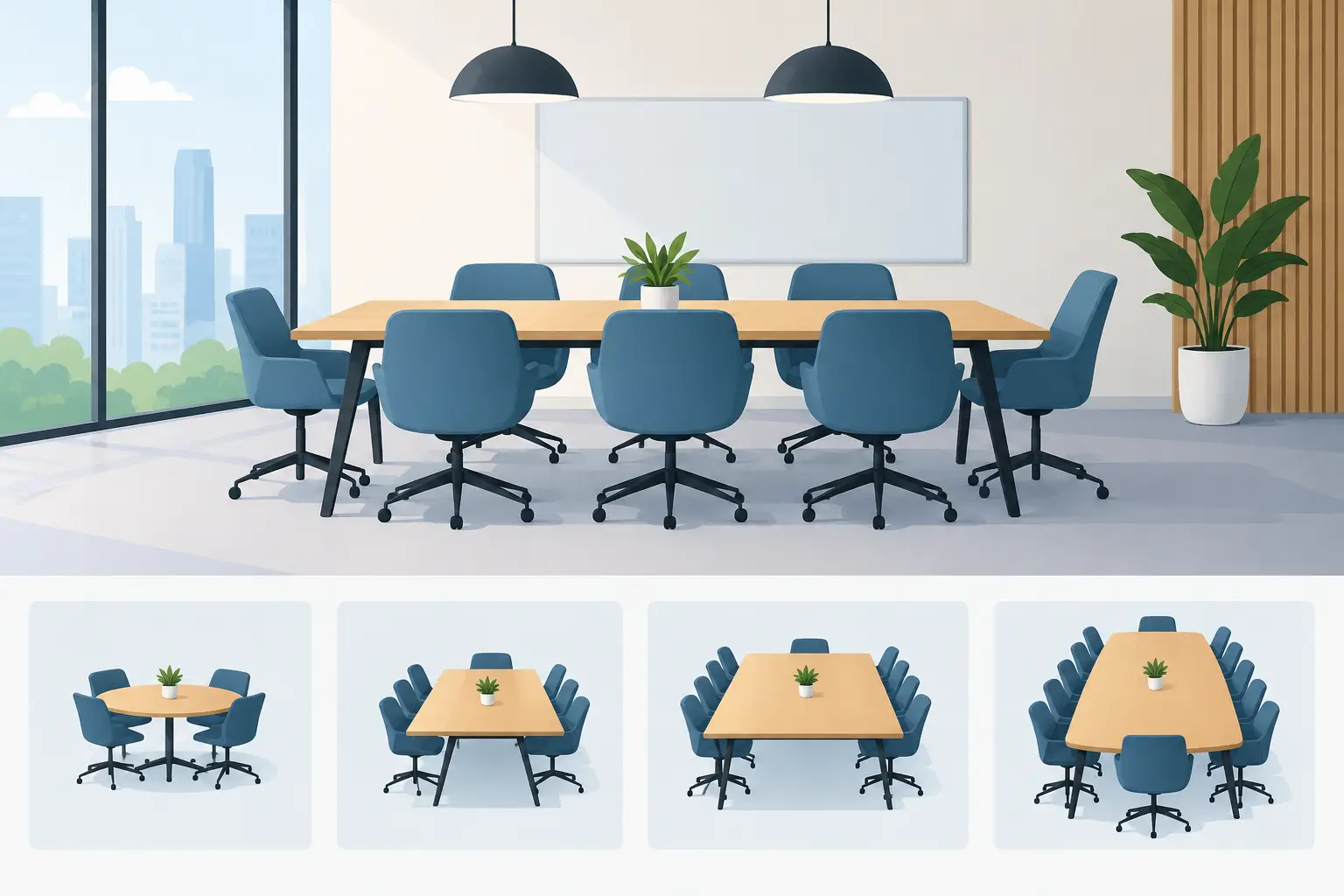 What Size Meeting Table Fits Your Office?